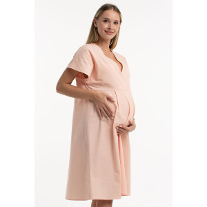 Сорочка для беременных М-78Н "Новая жизнь" бязь (р-ры: 44-60) персик