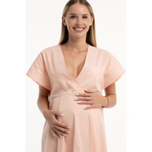 Сорочка для беременных М-78Н "Новая жизнь" бязь (р-ры: 44-60) персик