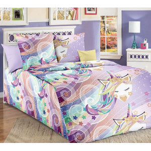 Детское постельное белье поплин "Цветные сны"