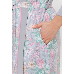 Пеньюар двойка женский 1939/1 кулирка (р-ры: 46-56) серый