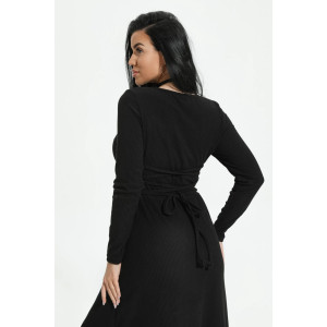 Платье женское "Дейзи" кашемир лапша (р-ры: 44-52) черный