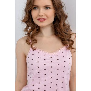 Сорочка женская "Пралине-1" кулирка (р-ры: 42-52) розовый