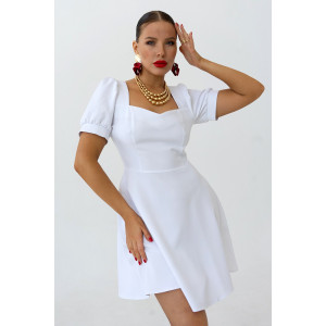 Платье женское П 327-1 барби (р-ры: 38-52) белый