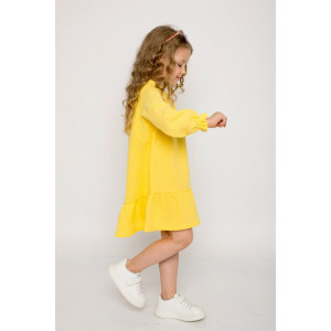 Платье детское "Карина-1" муслин (р-ры: 104-134) желтый