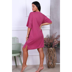 Туника женская Т-49 кулирка (последний размер) темная сирень 48,50,52 Туника женская Т-49 кулирка (последний размер) темная сирень 48,50,52