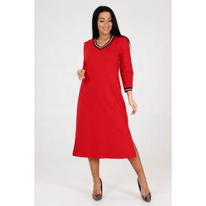 Платье женское ПлФ-2036 футер (р-ры: 46-56) красный