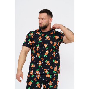Костюм двойка мужской 2842 "Морковь" трикотаж (р-ры: 46-60) брюки