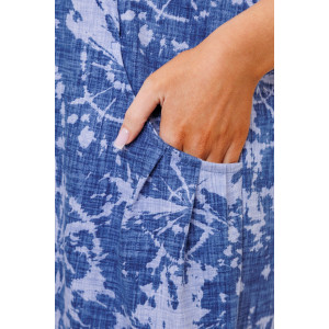Платье женское 1962/1 кулирка (р-ры: 50-60) синий