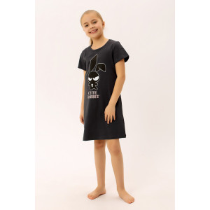 Платье детское "Тутти" ФЛ-1 кулирка (р-ры: 110-152) темно-серый