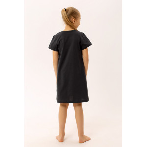 Платье детское "Тутти" ФЛ-1 кулирка (р-ры: 110-152) темно-серый