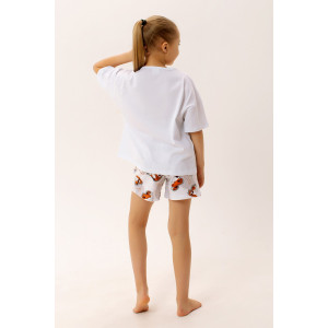 Пижама детская "Лаки" ФЛ-16 кулирка (р-ры: 116-152) белый
