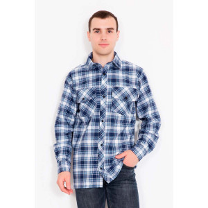 Рубашка мужская "Д/Р" 1871 шотландка (последний размер) 41,45,48,49