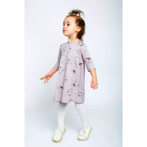Платье детское "Руслана-5" кулирка (последний размер) пудра 104