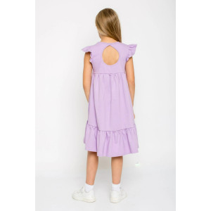 Платье детское "Малибу-2" кулирка с лайкрой (последний размер) сиреневый 128