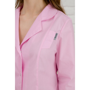 Халат медицинский женский М-06А тиси (р-ры: 42-60) нежно-розовый
