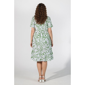 Платье женское "Ассоль-1" кулирка (р-ры: 50-60) зеленый