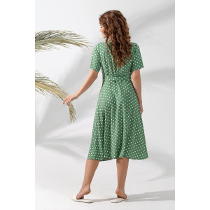 Платье женское "Денали-1" штапель (последний размер) зеленый 44,46