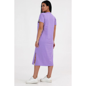 Платье-футболка женское ПлК-56 кулирка с лайкрой (р-ры: 46-56) сирень