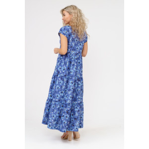 Платье женское 824 кулирка (последний размер) синий 46