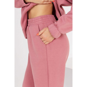 Брюки женские "Альфа" футер 3-х нитка с начесом (последний размер) пудра 50,54,58