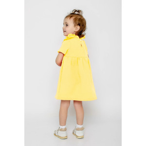 Платье детское "Тася-5" муслин (р-ры: 86-122) желтый