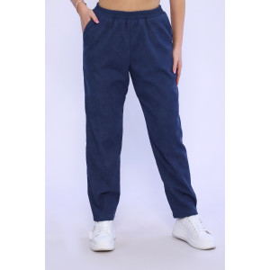 Брюки женские №82051 микровельвет (последний размер) индиго 44,46 Брюки женские №82051 микровельвет (последний размер) индиго 44,46