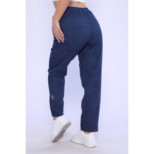 Брюки женские №82051 микровельвет (последний размер) индиго 44,46 Брюки женские №82051 микровельвет (последний размер) индиго 44,46