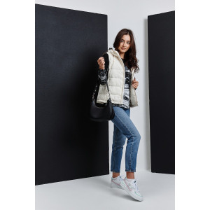 Туника женская №67085 кулирка с лайкрой пенье (последний размер) черный город 46,50,62