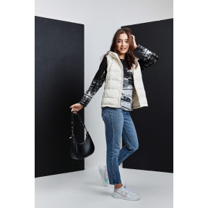 Туника женская №67085 кулирка с лайкрой пенье (последний размер) черный город 46,50,62