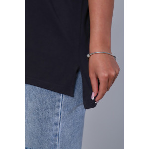 Футболка женская №80017 кулирка (последний размер) черный 56