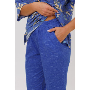 Костюм двойка женский №1798/2 кулирка (последний размер) синий 62