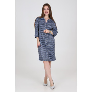 Платье женское ODIS-П467СИ трикотажный жаккард (последний размер) синий 48,50