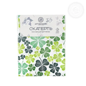 Скатерть из рогожки "Клевер" Скатерть из рогожки "Клевер"