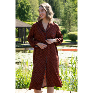 Платье женское AW22WW307 "Chocolate souffle" штапель (последний размер) шоколад 54-56