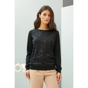 Джемпер женский AW20WК179 "City Shadows" вязаный трикотаж (последний размер) черный 58