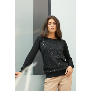 Джемпер женский AW20WК179 "City Shadows" вязаный трикотаж (последний размер) черный 58