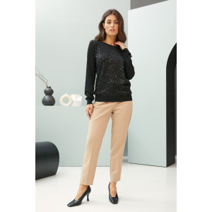 Джемпер женский AW20WК179 "City Shadows" вязаный трикотаж (последний размер) черный 58