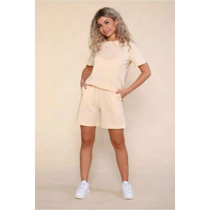 Костюм двойка женский КостФШ01 кулирка (р-ры: 42-52) бежевый