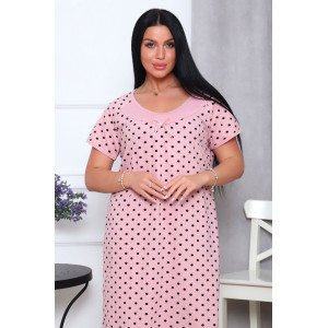 Сорочка женская "Катя" кулирка (последний размер ) горох 54,70