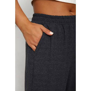 Брюки женские №052.1 футер (последний размер) темно-серый 54,56