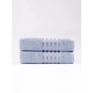 Набор махровых полотенец Luisa de Rizzo "Poly flash" Gray-blue 2 шт.