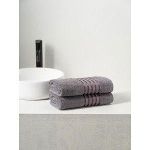 Набор махровых полотенец Luisa de Rizzo "Poly flash" Graphite 2 шт. Набор махровых полотенец Luisa de Rizzo "Poly flash" Graphite 2 шт.