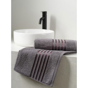 Набор махровых полотенец Luisa de Rizzo "Poly flash" Graphite 2 шт. Набор махровых полотенец Luisa de Rizzo "Poly flash" Graphite 2 шт.