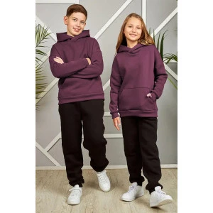 Толстовка детская унисекс "Уни Р" футер 3-х нитка с начесом (р-ры: 30-38) розовый Толстовка детская унисекс "Уни Р" футер 3-х нитка с начесом (р-ры: 30-38) розовый