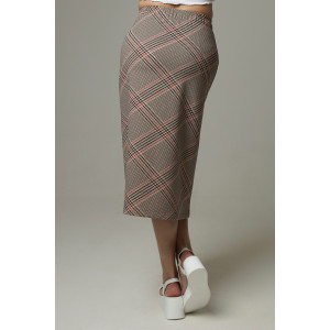 Юбка женская Ю07 футер с лайкрой (последний размер) песочный 46,56,60