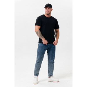 Футболка мужская №8471 кулирка (р-ры: 42-64) черный, изумруд, мокко - набор 3 шт.