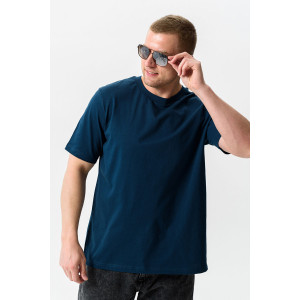 Футболка мужская №8471 кулирка (р-ры: 42-64) черный, изумруд, мокко - набор 3 шт.