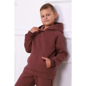 Костюм двойка детский МЛШ-24 "Dandy" футер 3-х нитка с начесом (р-ры: 122-152) молочный шоколад Костюм двойка детский МЛШ-24 "Dandy" футер 3-х нитка с начесом (р-ры: 122-152) молочный шоколад