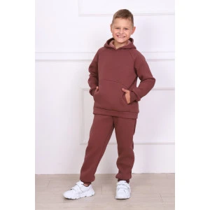 Костюм двойка детский МЛШ-24 "Dandy" футер 3-х нитка с начесом (р-ры: 122-152) молочный шоколад Костюм двойка детский МЛШ-24 "Dandy" футер 3-х нитка с начесом (р-ры: 122-152) молочный шоколад