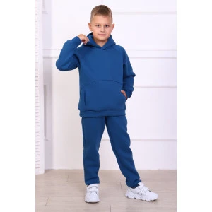 Костюм двойка детский МЛШ-24 "Dandy" футер 3-х нитка с начесом (р-ры: 122-152) светлый индиго Костюм двойка детский МЛШ-24 "Dandy" футер 3-х нитка с начесом (р-ры: 122-152) светлый индиго